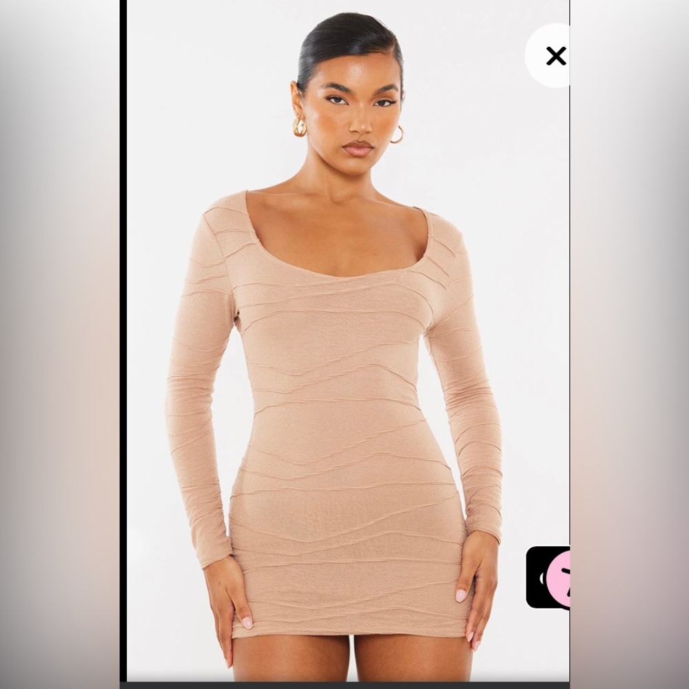 long sleeve mini dress